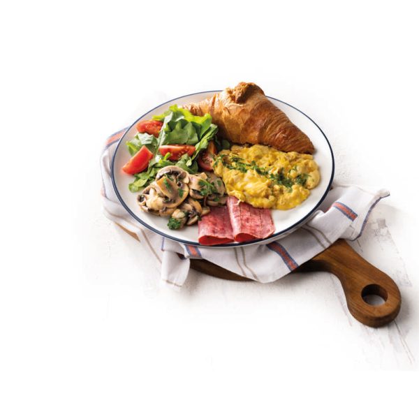 Kruvasanlı Sıcak Kahvaltı